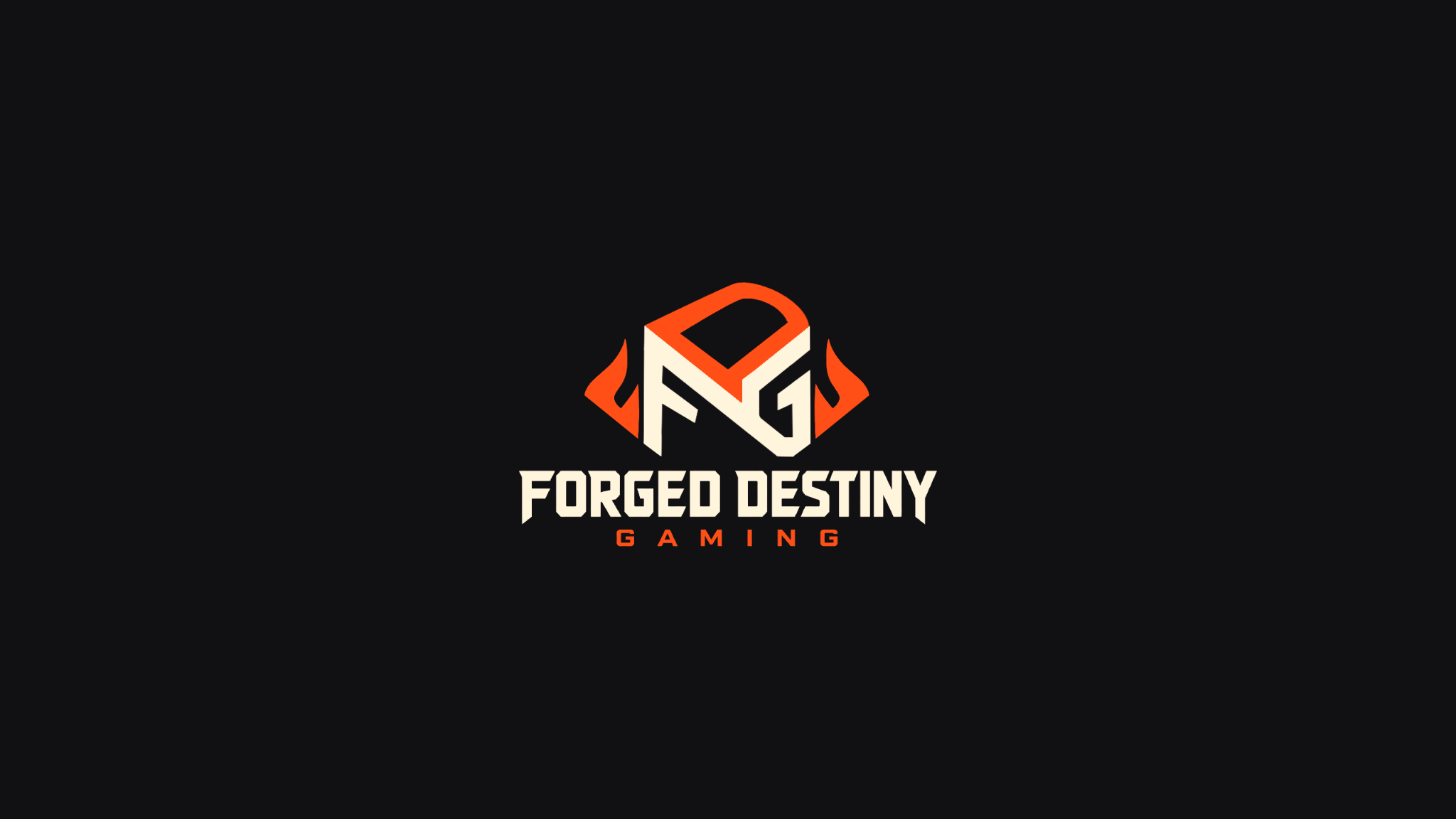 Transparent Forged Destiny Gaming widescreen logo